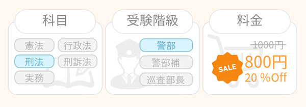 警部への判例攻略　刑法セット